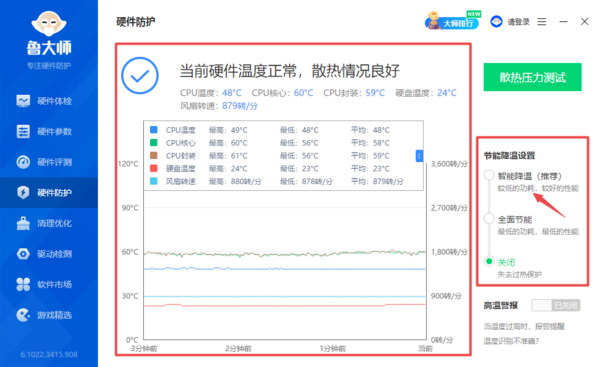 鲁大师可以给电脑进行降温吗
